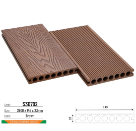 Outdoor floor S3D702 Brown